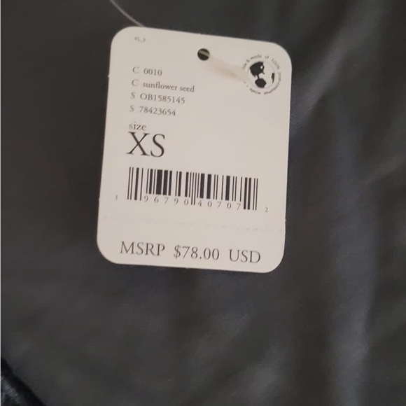 NWT Free People Don't You Wish Velvet Bodysuit V-neck Sunflower Seed Gray Sz XS - Picture 9 of 10